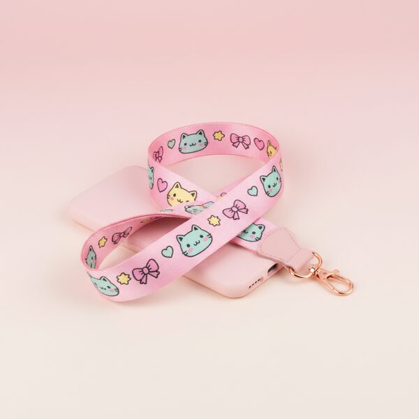Hello Kitty Pose Pattern Phone Lanyard