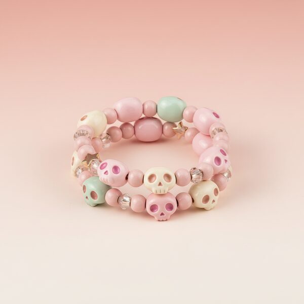Kuromi Skull Charm Bracelet