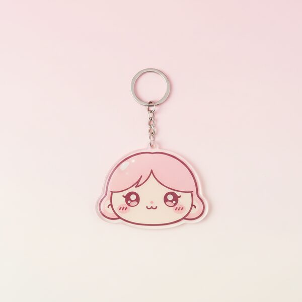 Sanrio Characters Face Shaped Acrylic Keychain