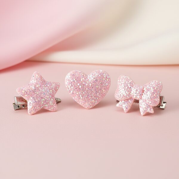 Sanrio Glittery Hair Clip Set