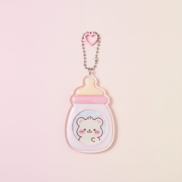 Sanrio Photo Card Baby Bottle Long Acrylic Charm