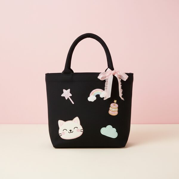 Kuromi Black Tote Bag