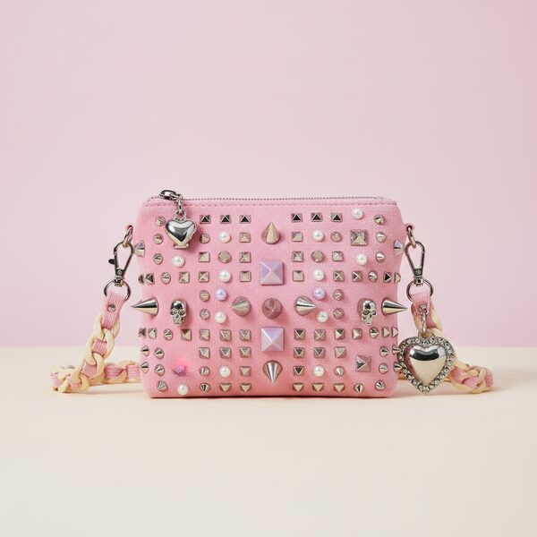 Kuromi Punk Studded Pouch