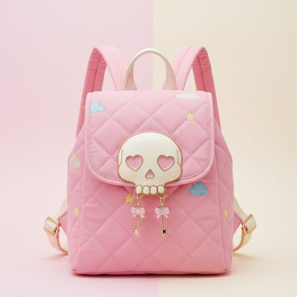 Kuromi Skull Lock Backpack