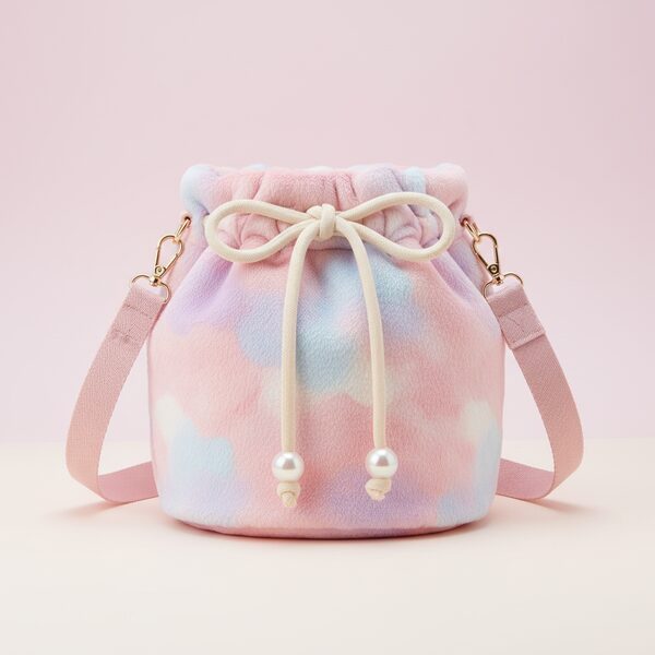 Sanrio Pastel Drawstring Bucket Bag