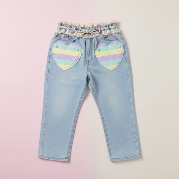 My Melody Heart Pocket Jeans